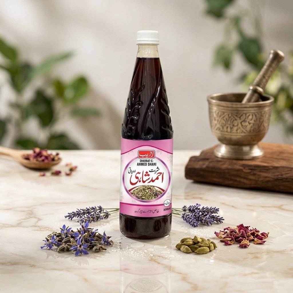 Sharbat-e-Ahmed Shahi — Calming Brain & Heart Syrup