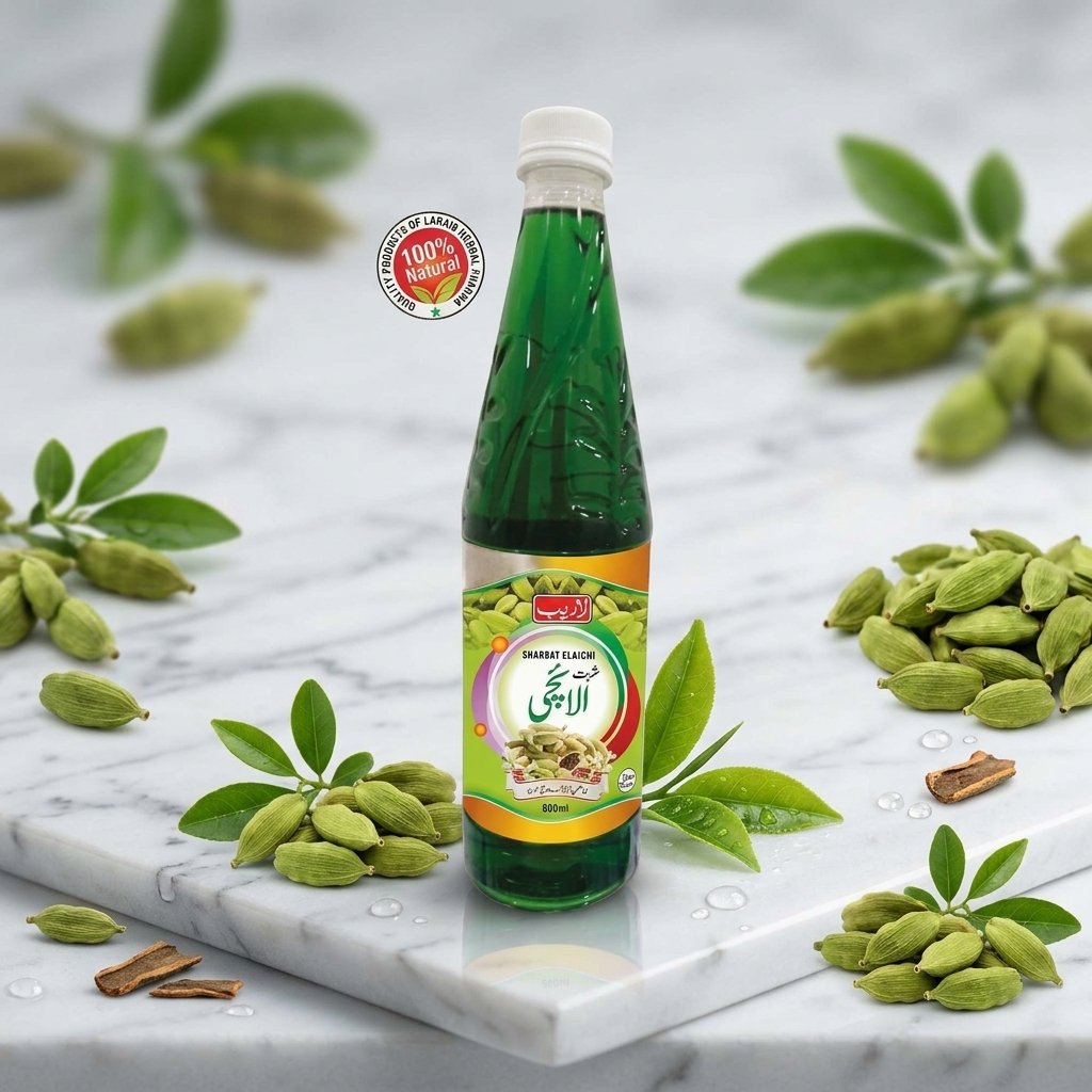 Sharbat Elaichi — Green Cardamom Syrup