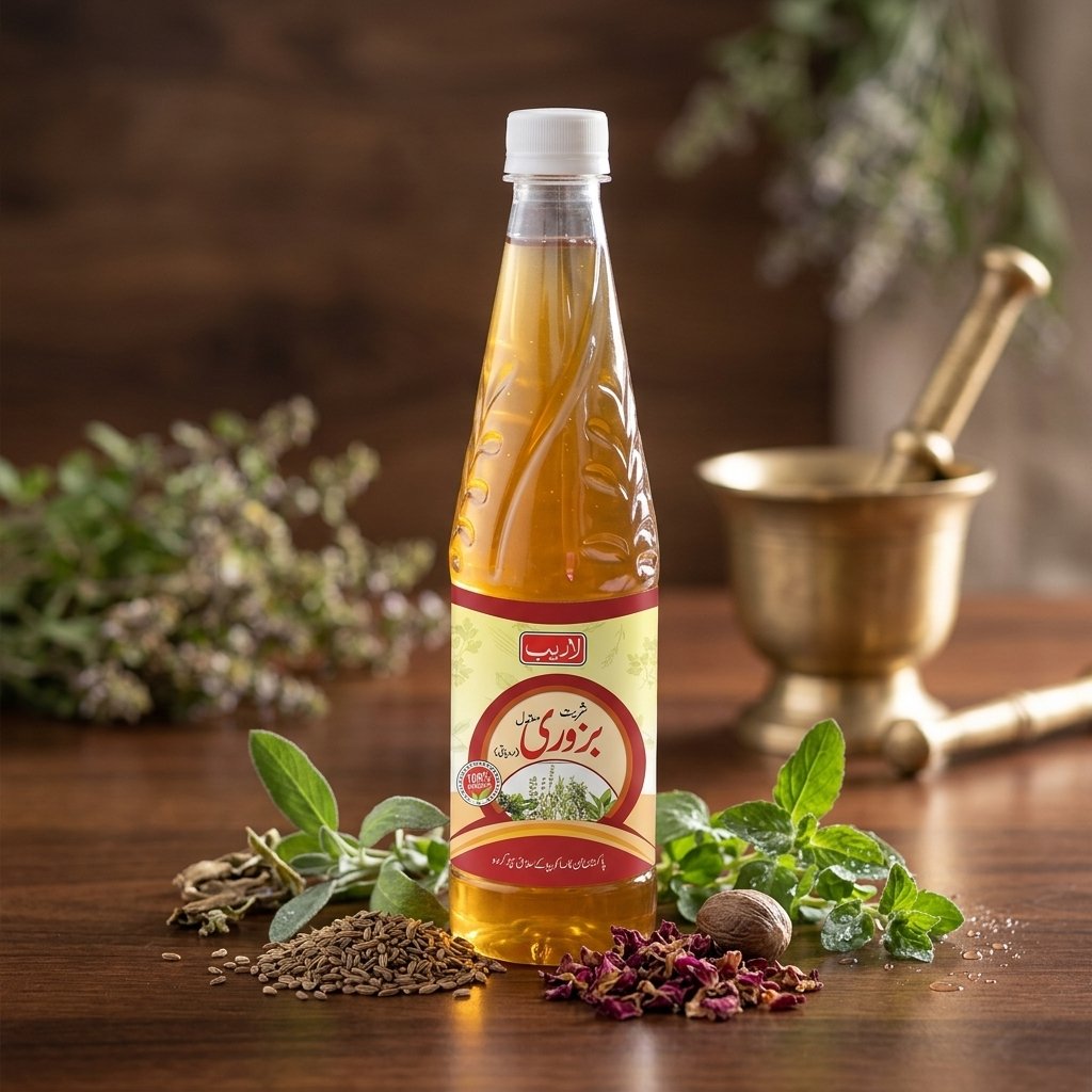 Sharbat Bazoori Motadil — Cooling Diuretic Syrup