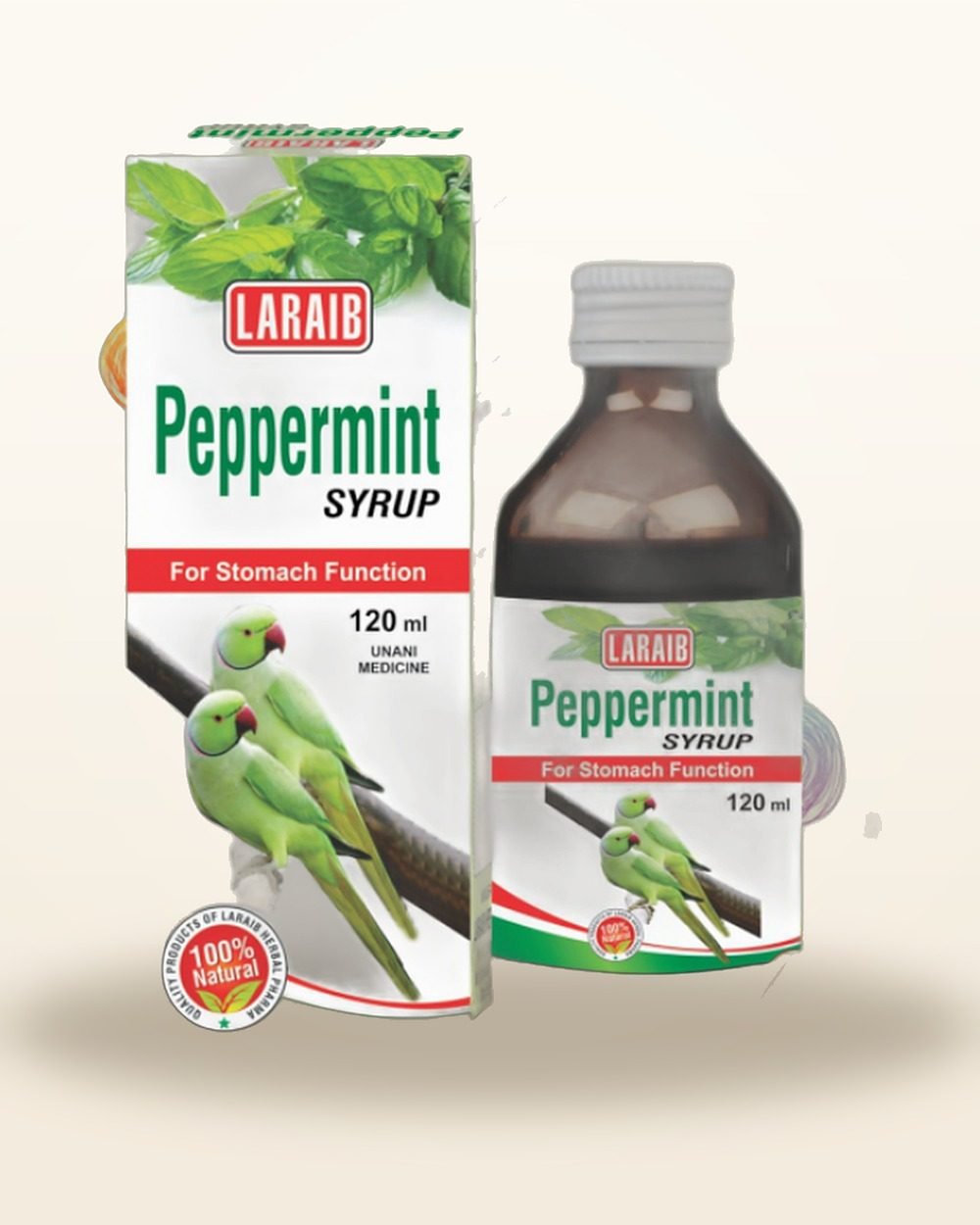 Peppermint Syrup — Stomach & Digestion Syrup — Laraib Herbal Pharma