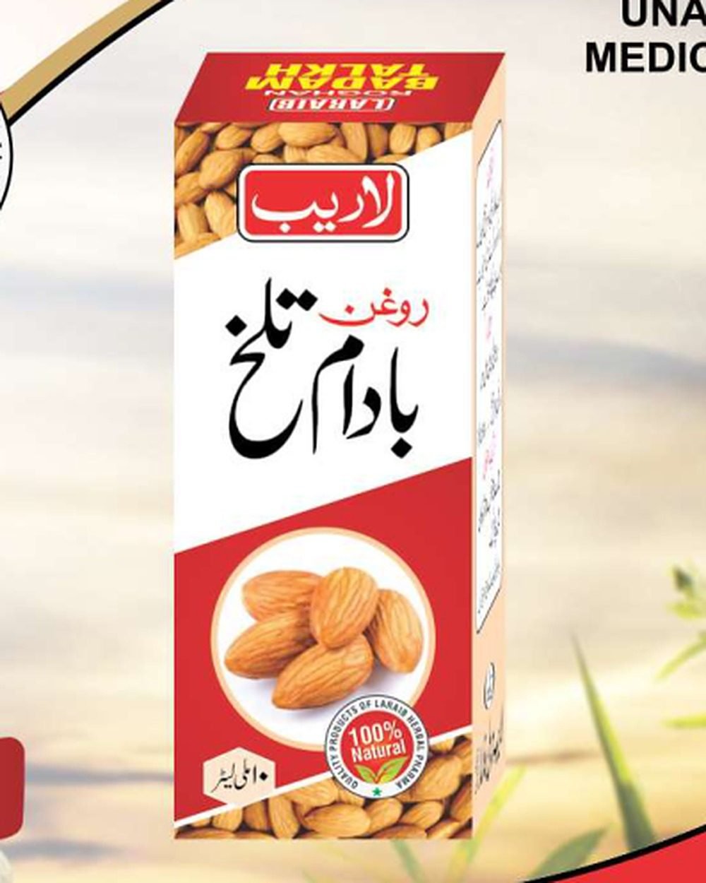 Roghan Badam Talkh — Bitter Almond Ear Oil — Laraib Herbal Pharma